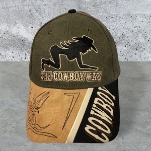 Dallas The Cowboys Way two tone tan baseball cap hat‎ with cowgirl